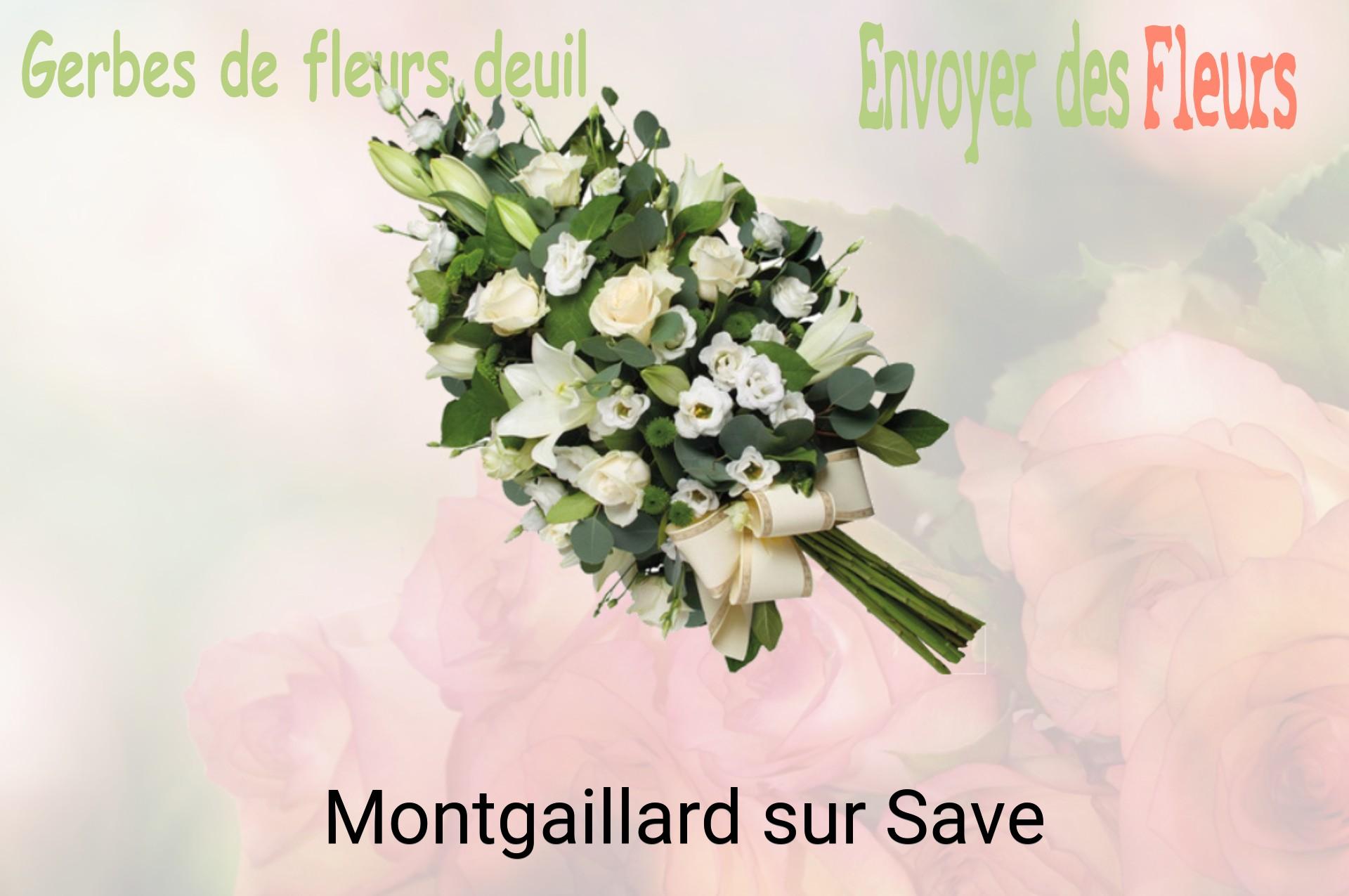 Gerbe de fleurs de deuil livrée à Montgaillard-sur-Save